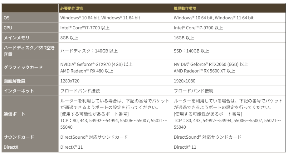 ファイナルファンタジーXIV黄金のレガシー推奨スペック