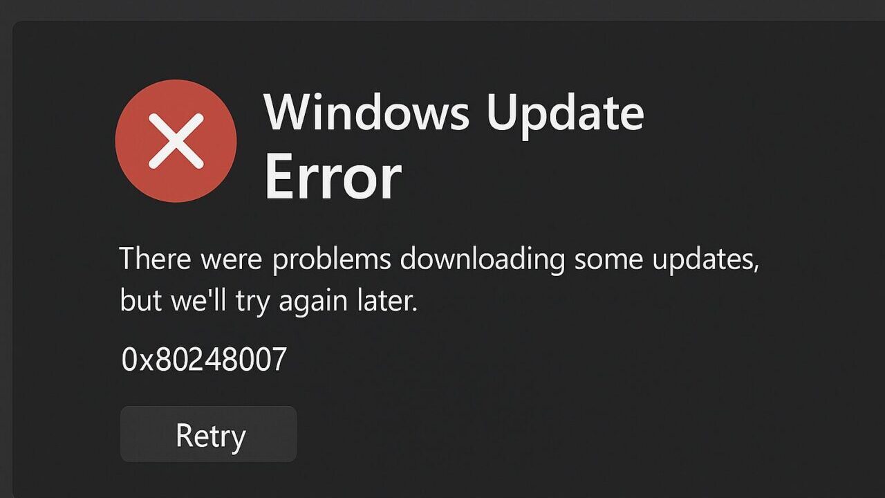 【初心者向け】0x80248007エラーの原因と対処法まとめ|Windows Updateが失敗する理由と解決策をやさしく解説!