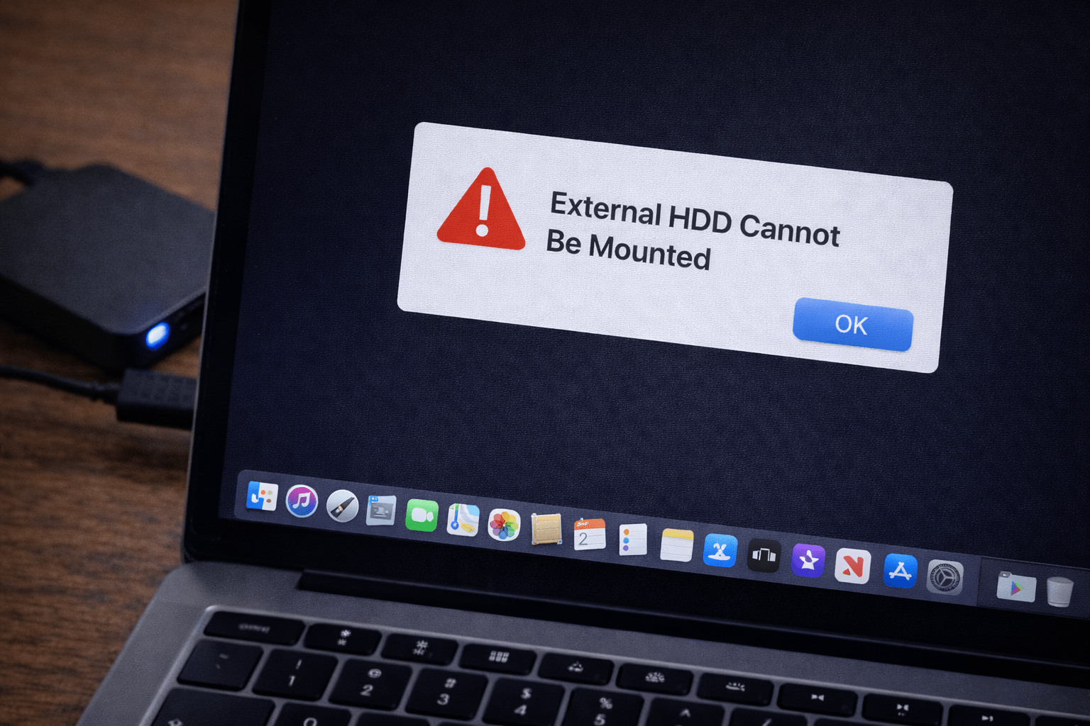 【2026年版】Macで外付けHDDがマウントできないときの原因と対処法